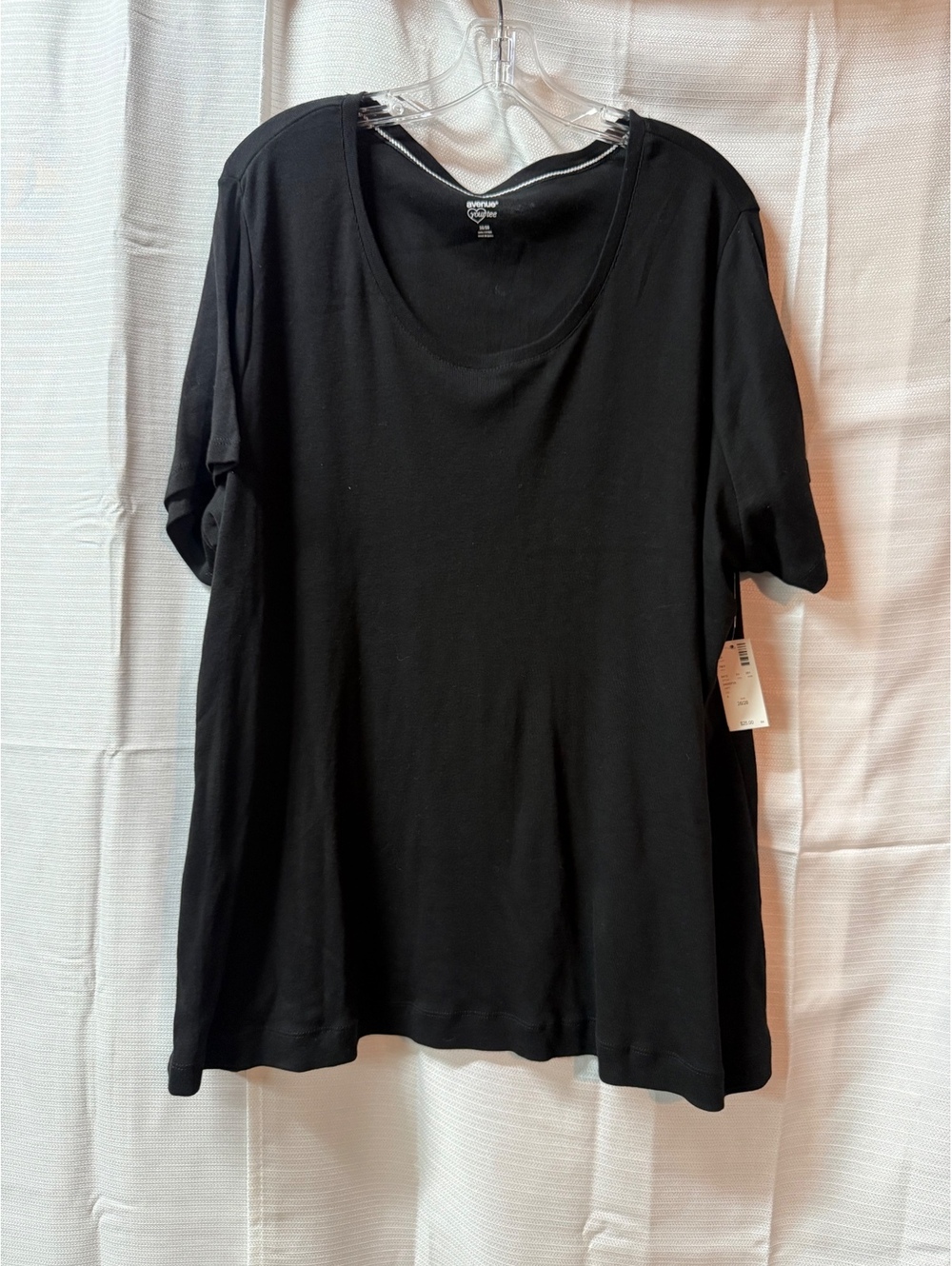 Avenue You Tee Black Cotton T-Shirt Size 26/28